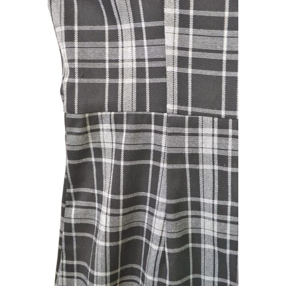 Forever 21 Women's Medium Black Plaid Jumper Dress Y2K School Girl Academia Prep - Picture 15 of 15